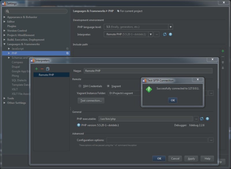 PHPStorm remote server